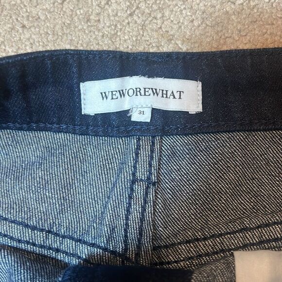 BNWT - WEWOREWHAT LOW RISE DAD JEANS INDIGO BLUE - 31 - Picture 7 of 9